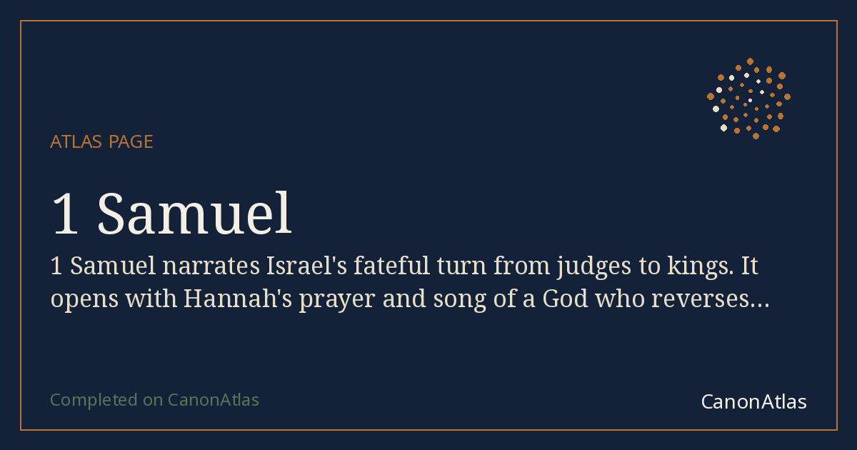 1 Samuel — CanonAtlas