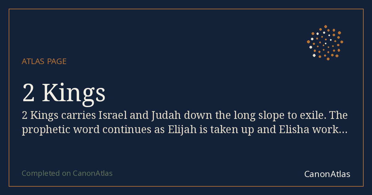 2 Kings — CanonAtlas