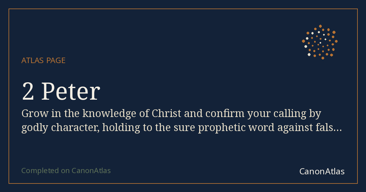 2 Peter — CanonAtlas