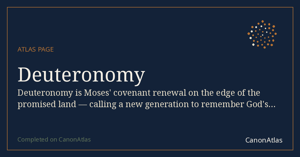 Deuteronomy — CanonAtlas