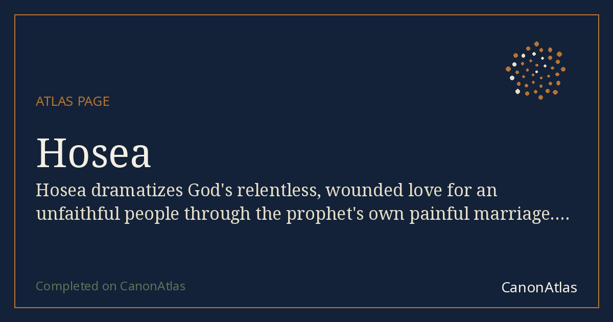 Hosea — CanonAtlas