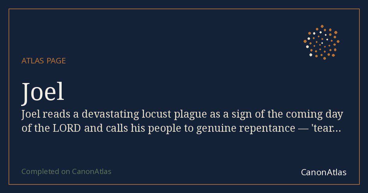 Joel — CanonAtlas