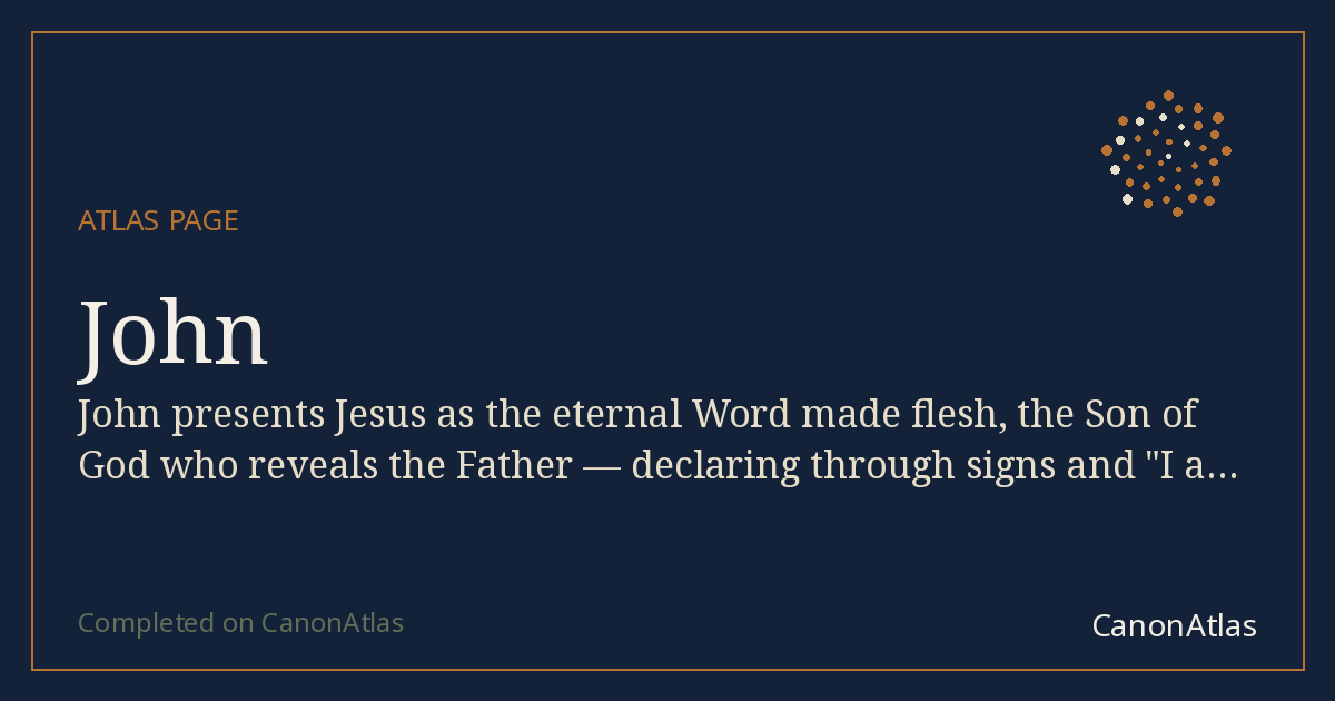 John — CanonAtlas