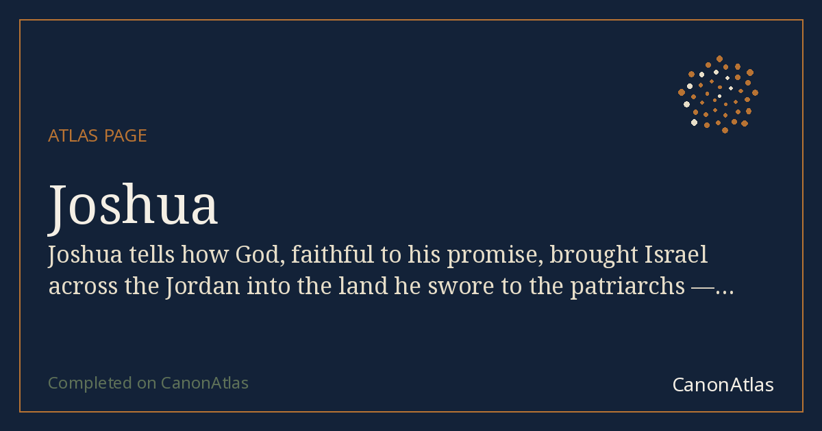 Joshua — CanonAtlas