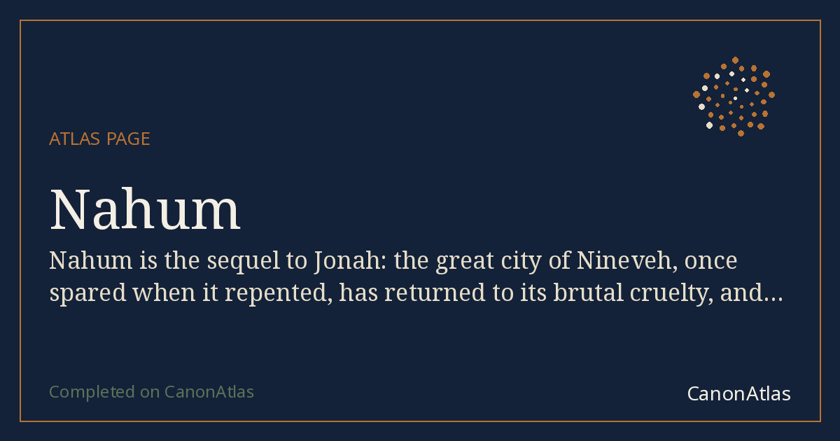 Nahum — CanonAtlas