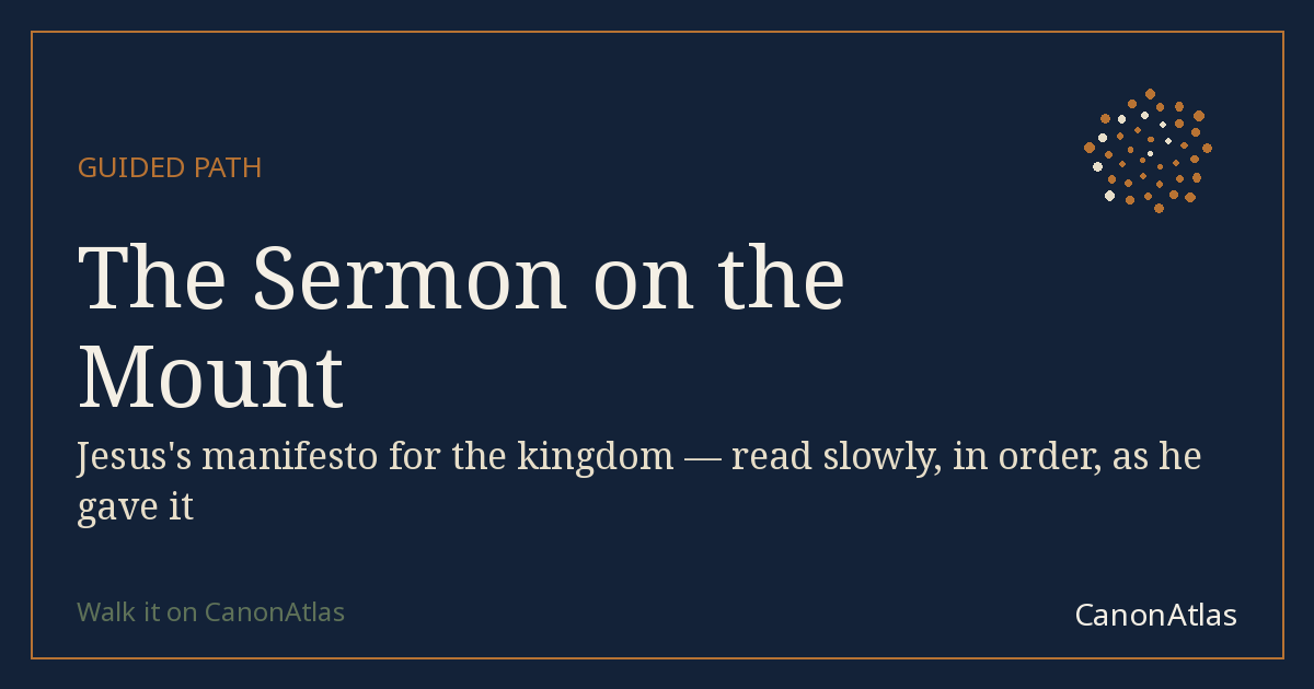 The Sermon on the Mount — CanonAtlas