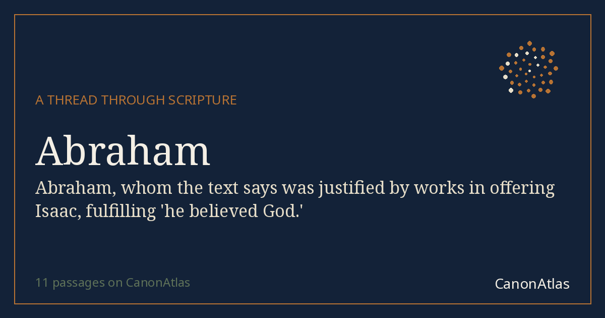 Abraham — CanonAtlas