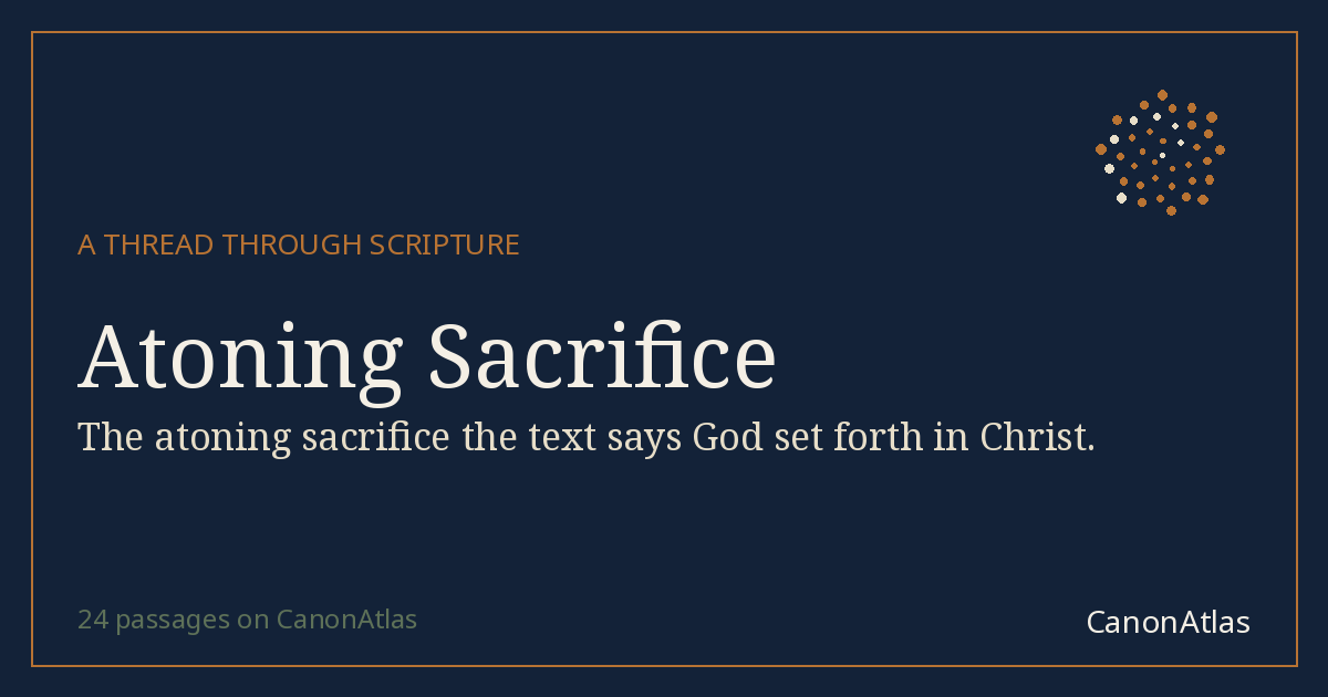 Atoning Sacrifice — CanonAtlas