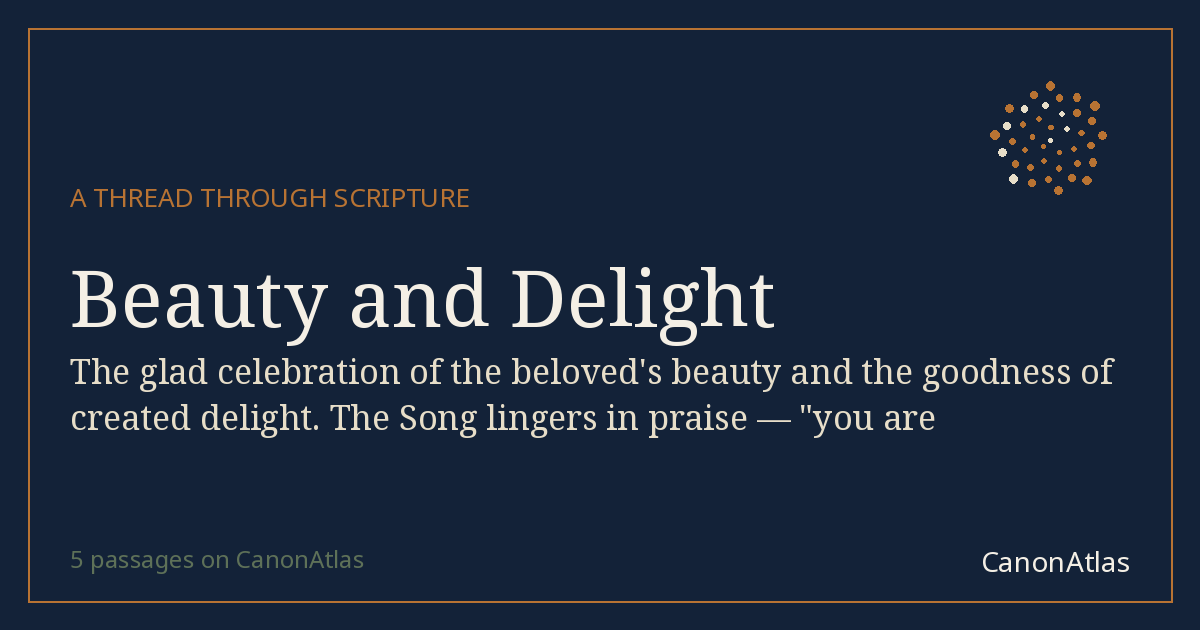 Beauty and Delight — CanonAtlas