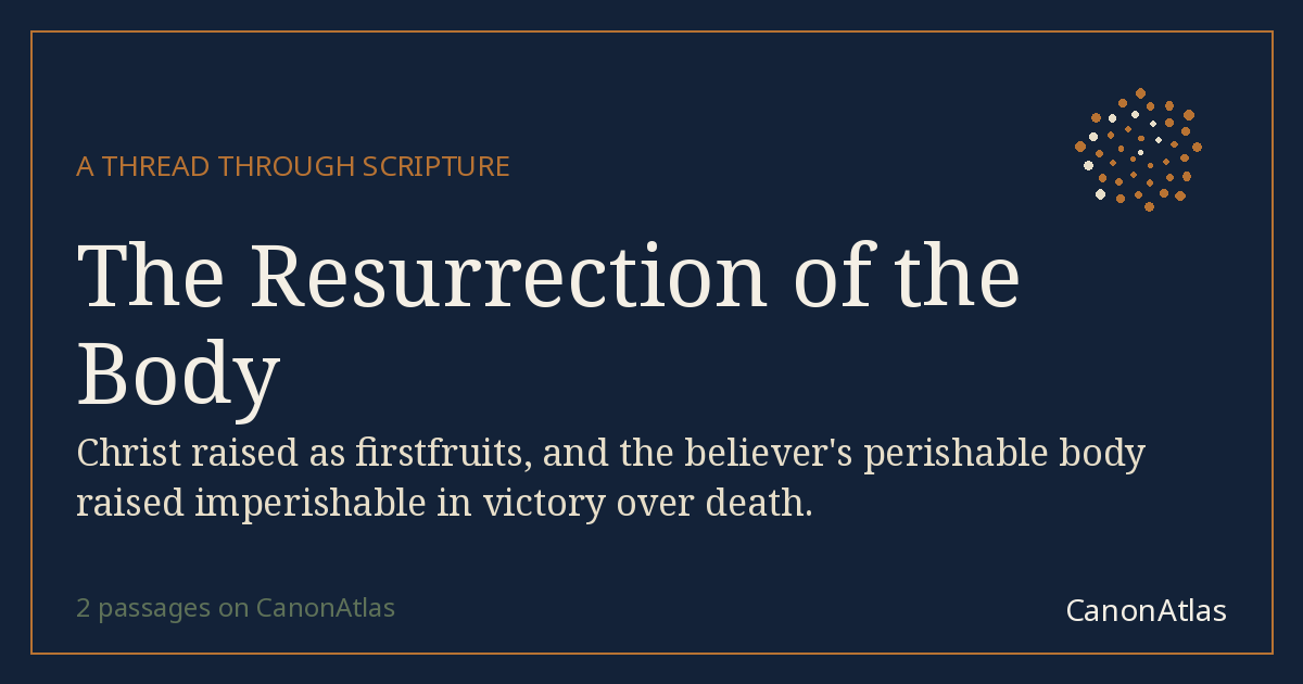 The Resurrection of the Body — CanonAtlas