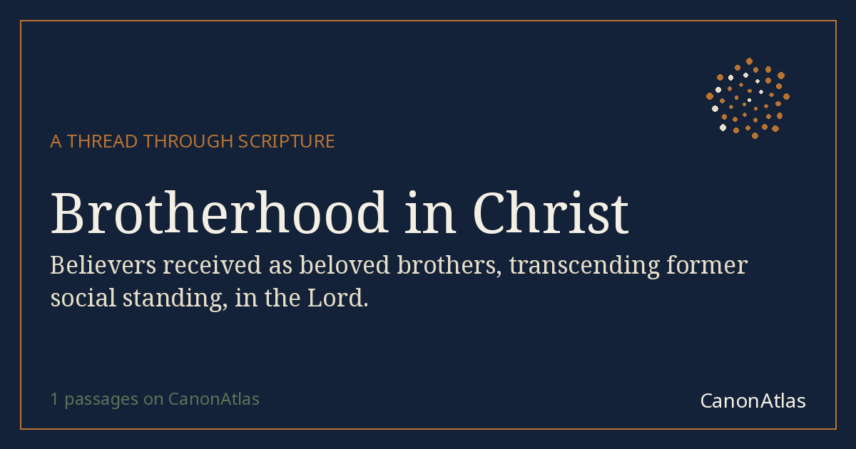 Brotherhood in Christ — CanonAtlas