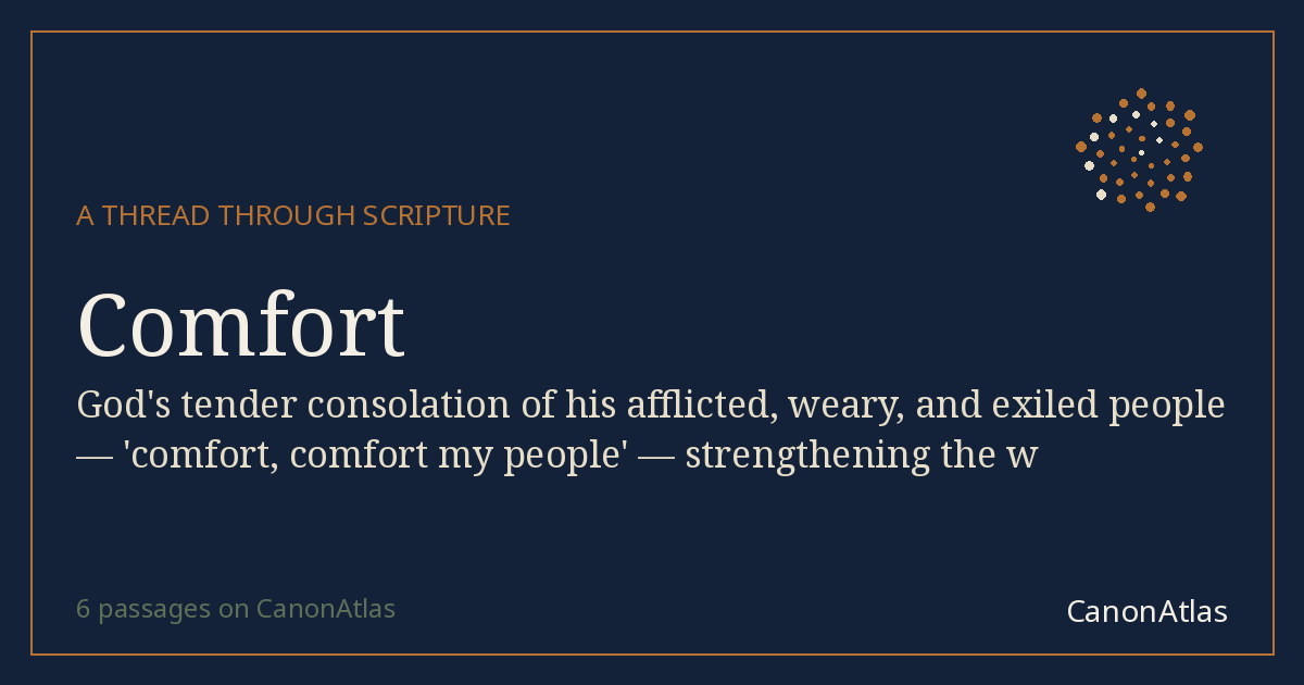 Comfort — CanonAtlas