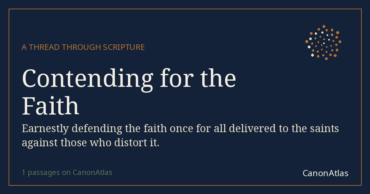 Contending for the Faith — CanonAtlas