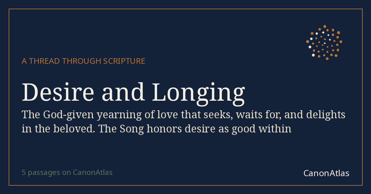 Desire and Longing — CanonAtlas