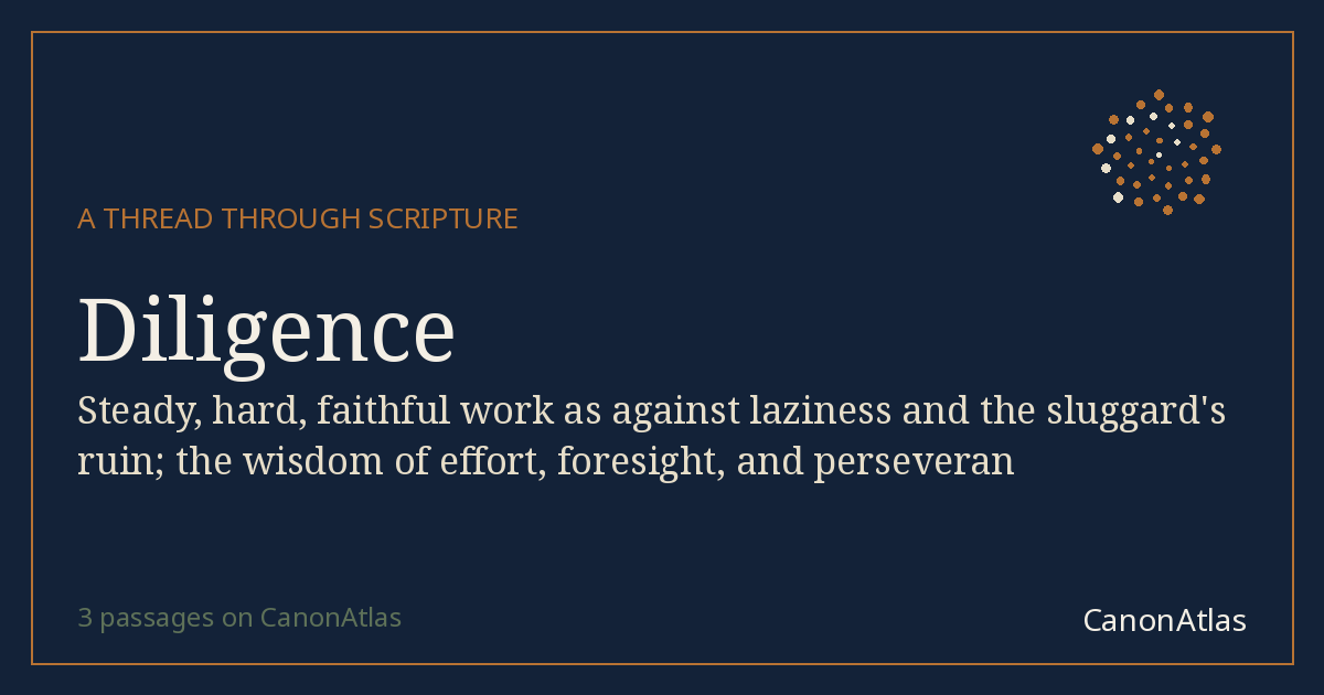 Diligence — CanonAtlas