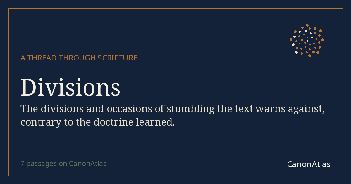 Divisions — CanonAtlas