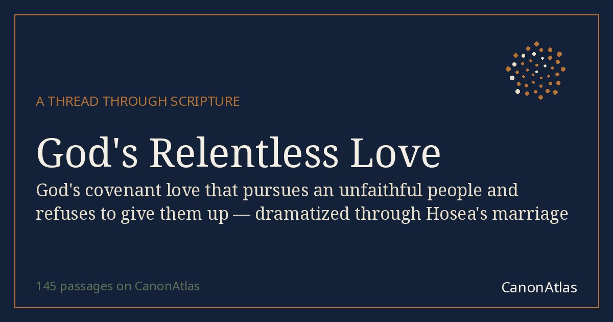God's Relentless Love — CanonAtlas