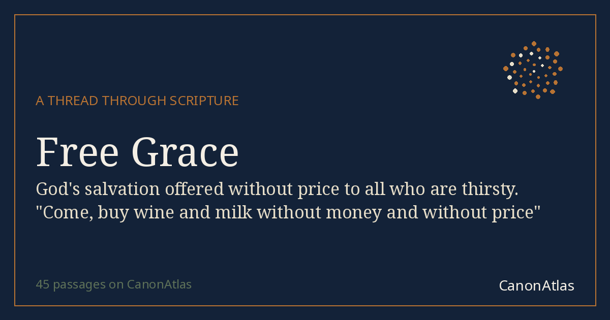 Free Grace — CanonAtlas