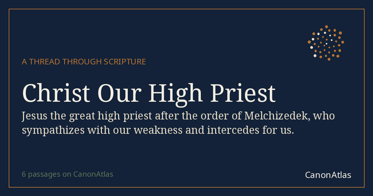 Christ Our High Priest — CanonAtlas