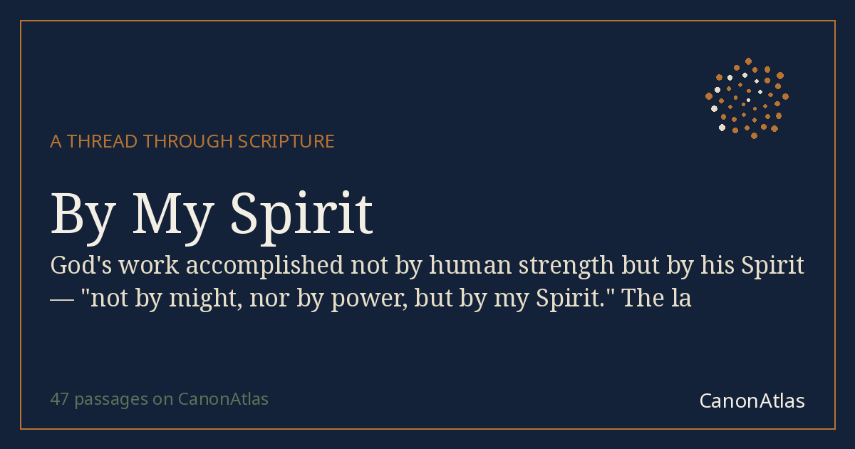 By My Spirit — CanonAtlas