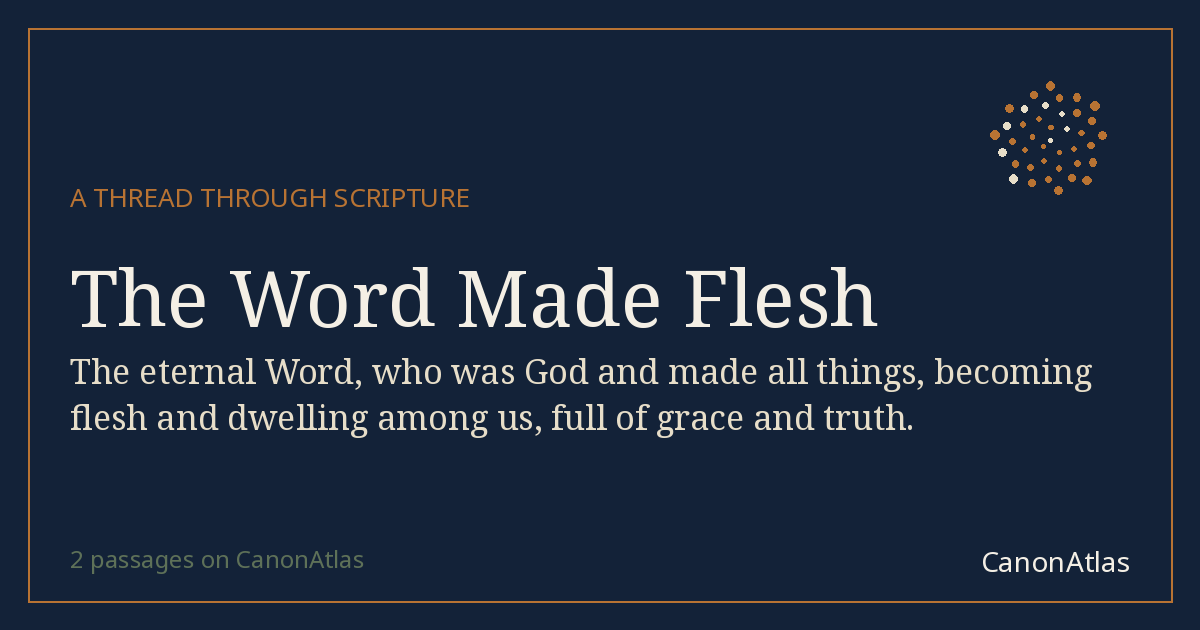 The Word Made Flesh — CanonAtlas