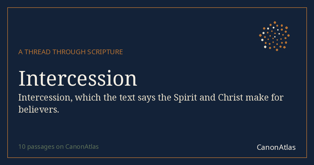 Intercession — CanonAtlas