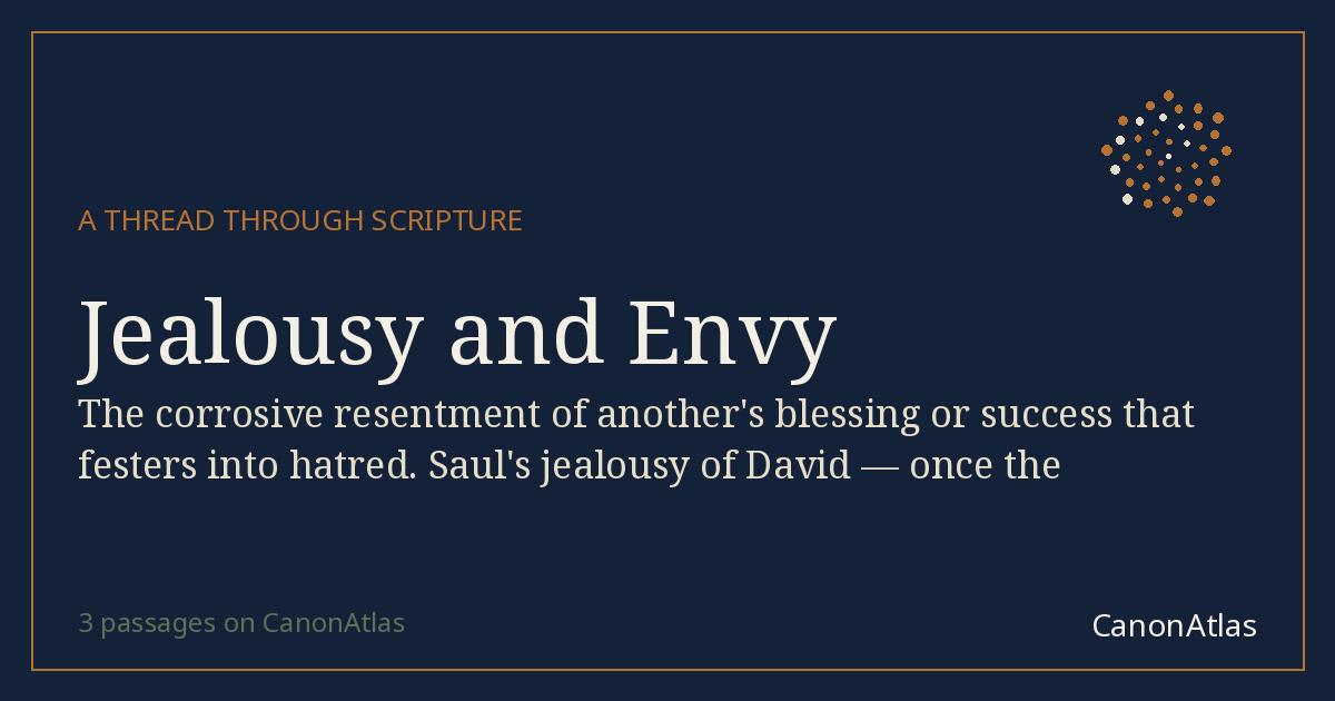 Jealousy and Envy — CanonAtlas