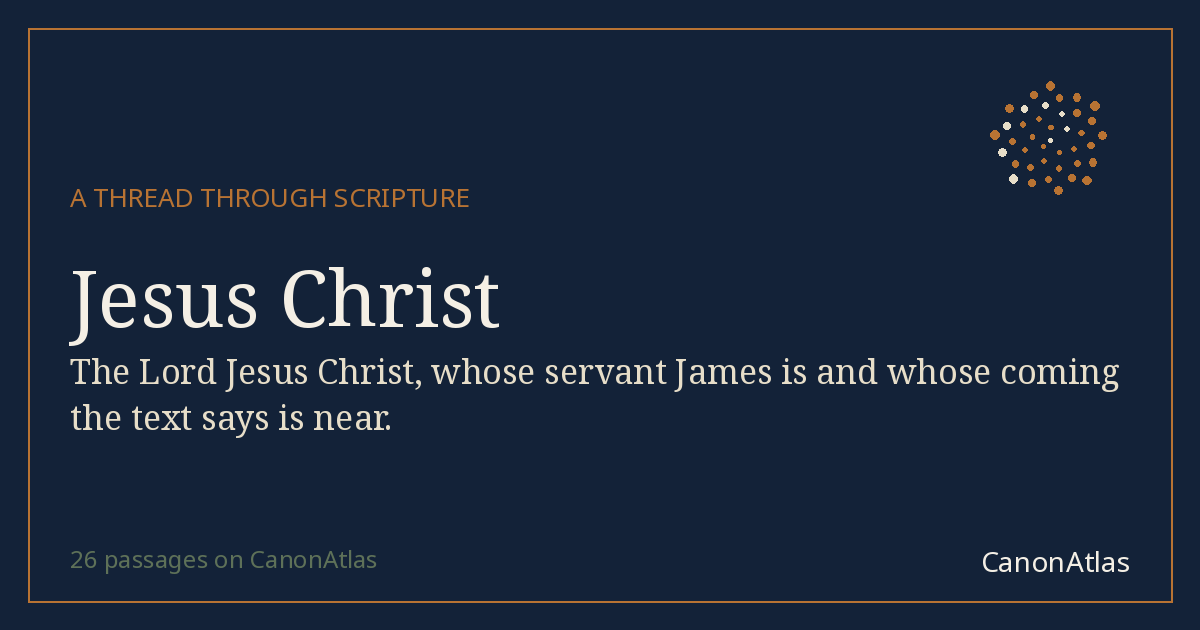 Jesus Christ — CanonAtlas