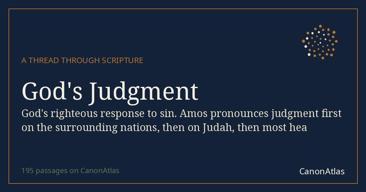 God's Judgment — CanonAtlas