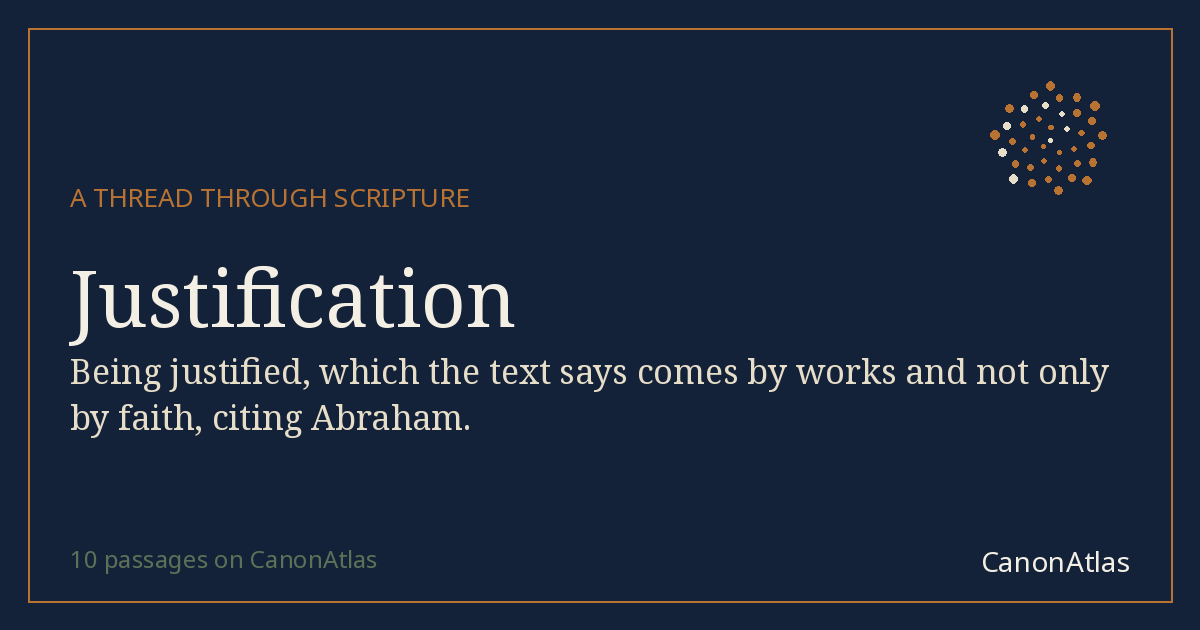 Justification — CanonAtlas
