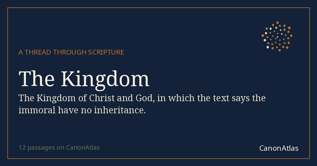 The Kingdom — CanonAtlas