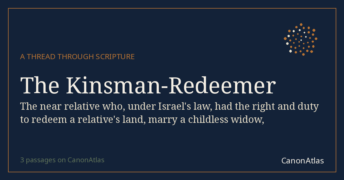 The Kinsman-Redeemer — CanonAtlas