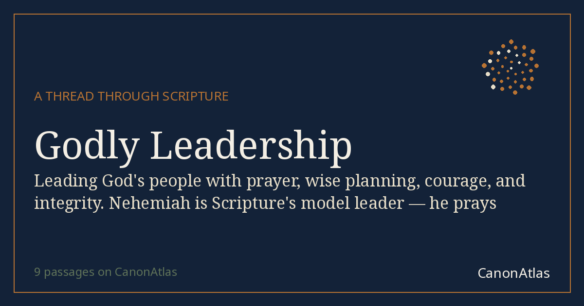 Godly Leadership — CanonAtlas