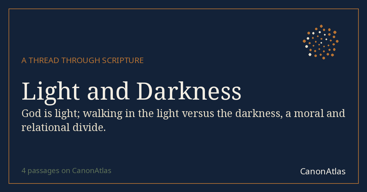 Light and Darkness — CanonAtlas