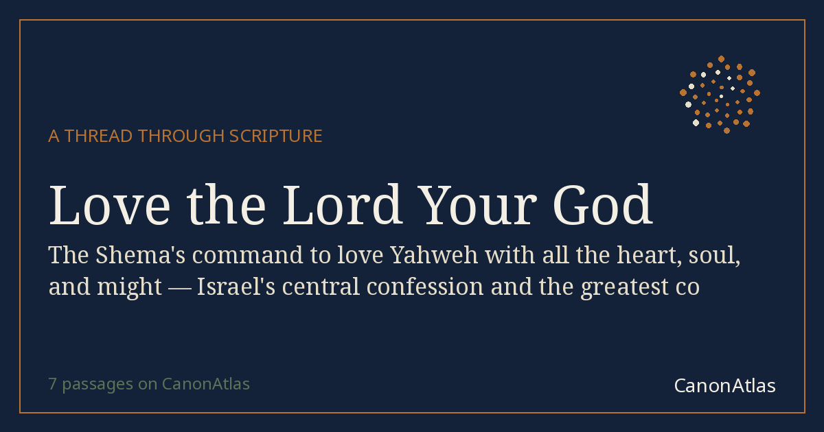 Love the Lord Your God — CanonAtlas