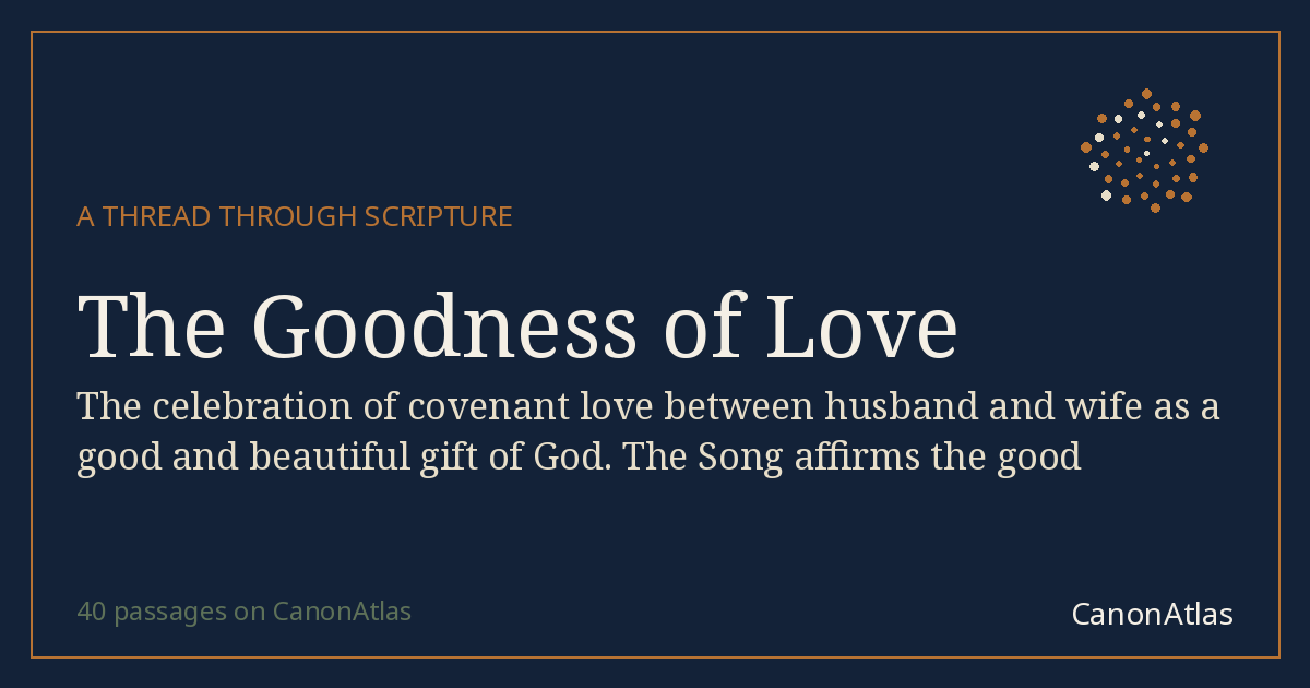 The Goodness of Love — CanonAtlas
