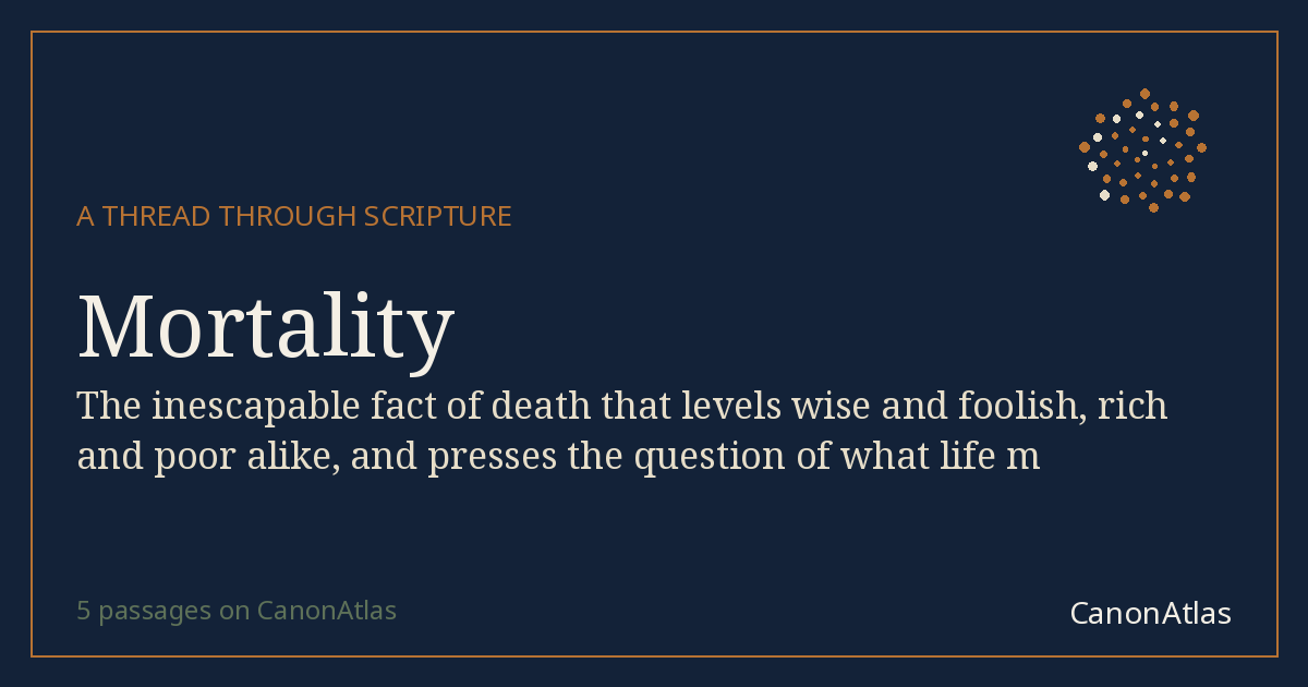 Mortality — CanonAtlas