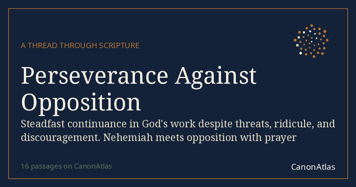 Perseverance Against Opposition — CanonAtlas