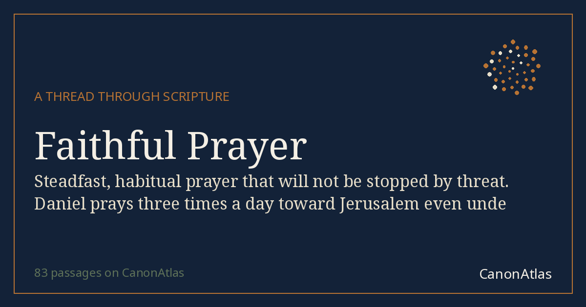 Faithful Prayer — CanonAtlas