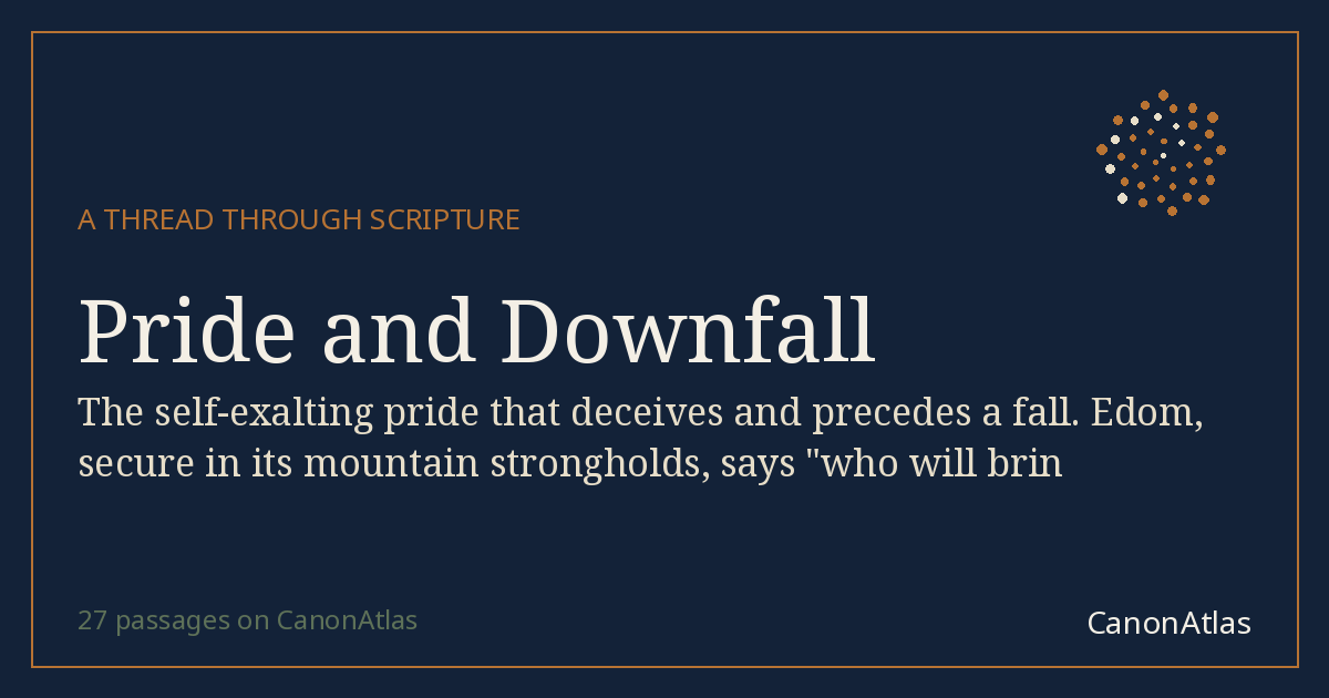 Pride and Downfall — CanonAtlas