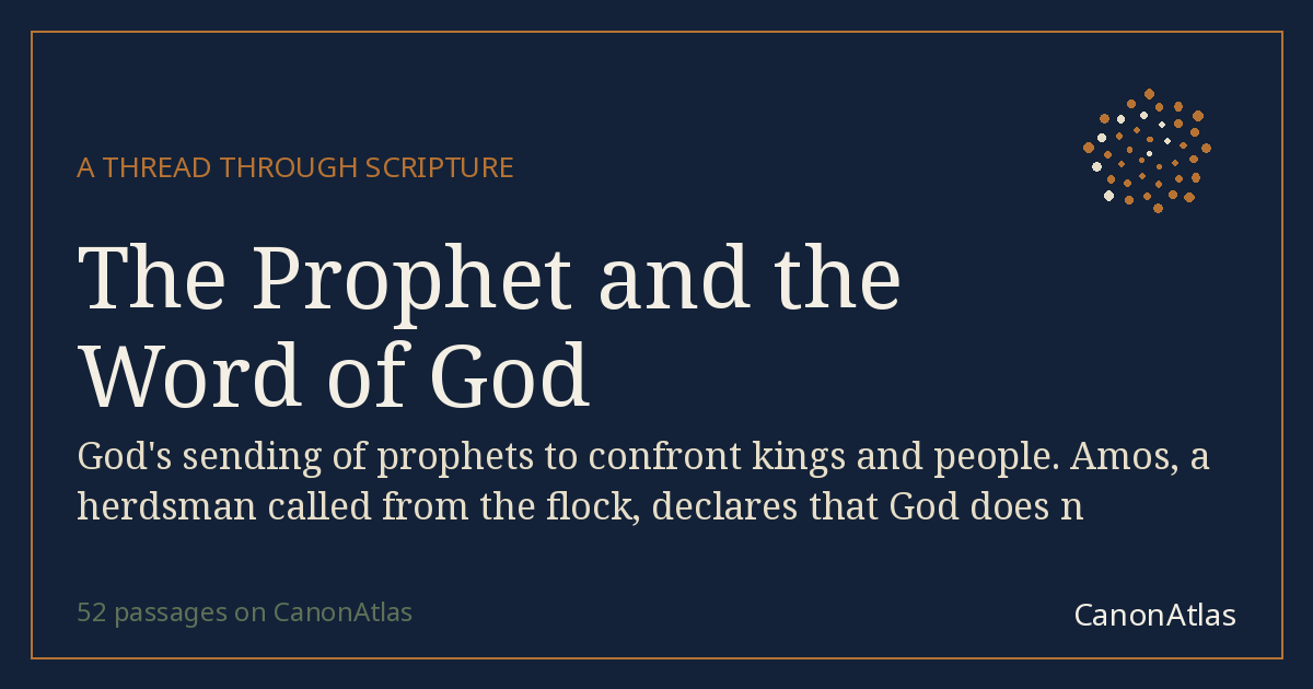 The Prophet and the Word of God — CanonAtlas
