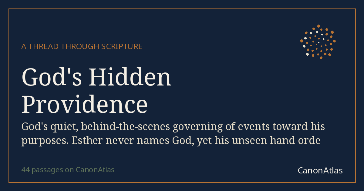 God's Hidden Providence — CanonAtlas
