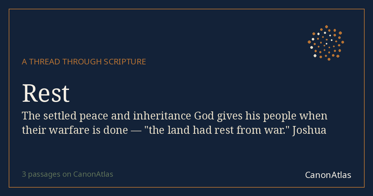 Rest — CanonAtlas