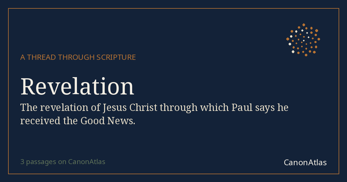 Revelation — CanonAtlas