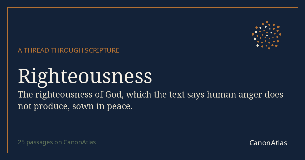 Righteousness — CanonAtlas