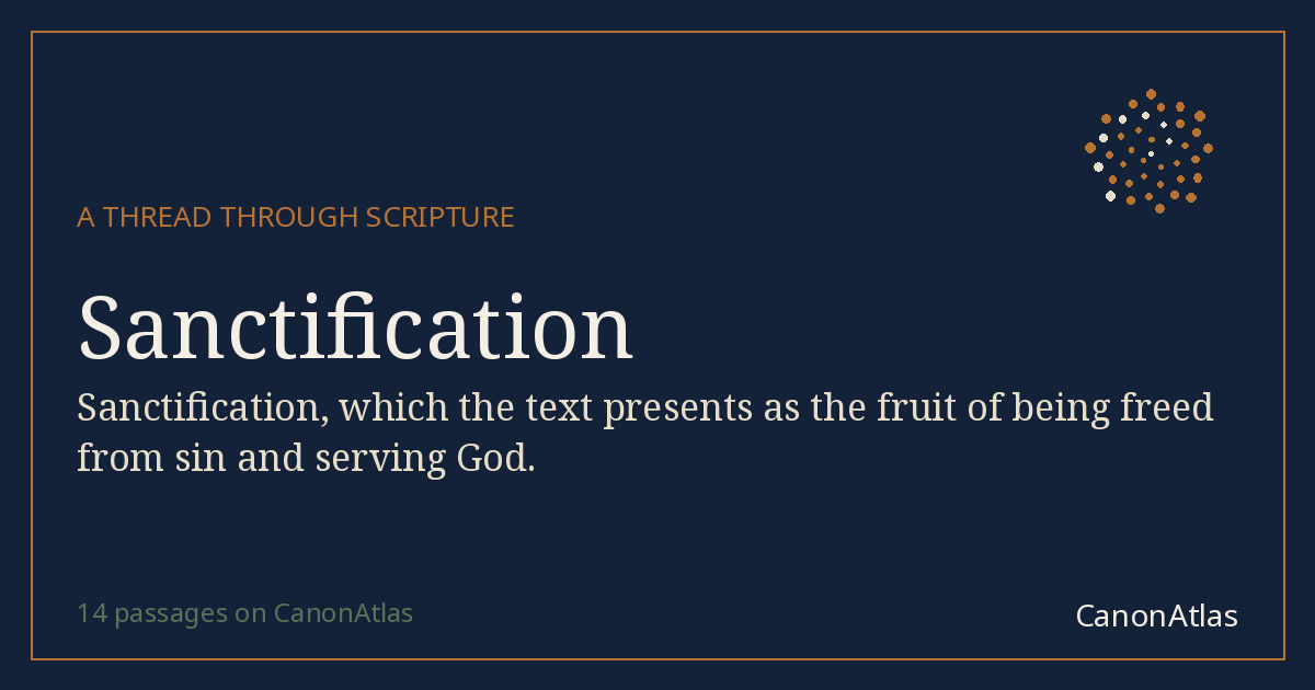 Sanctification — CanonAtlas