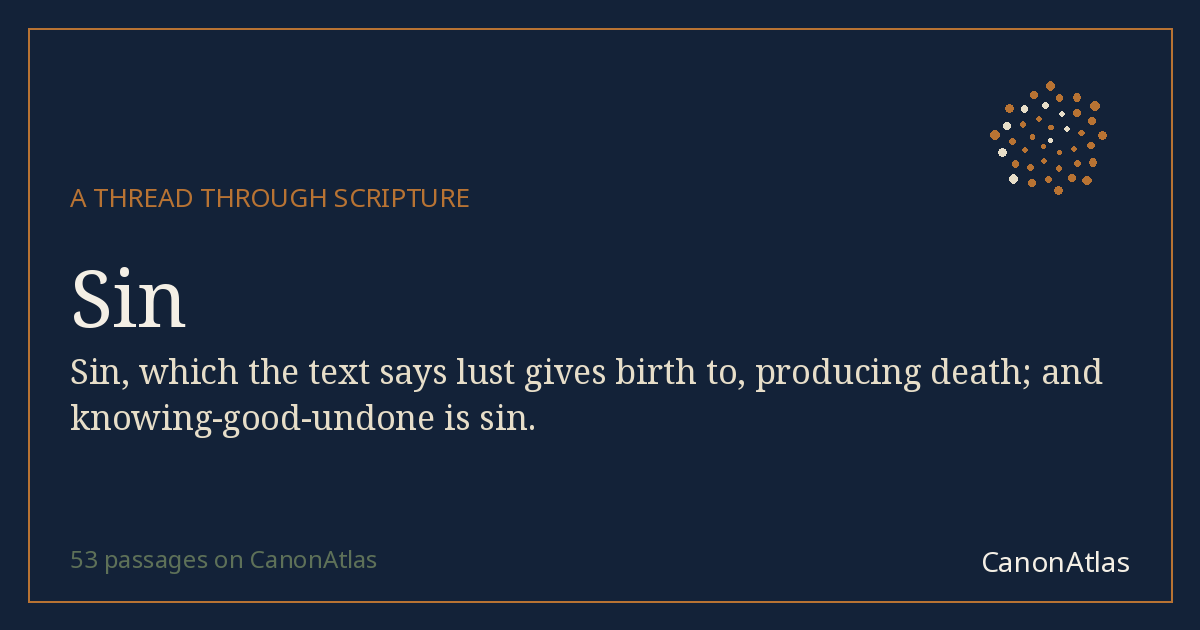 Sin — CanonAtlas