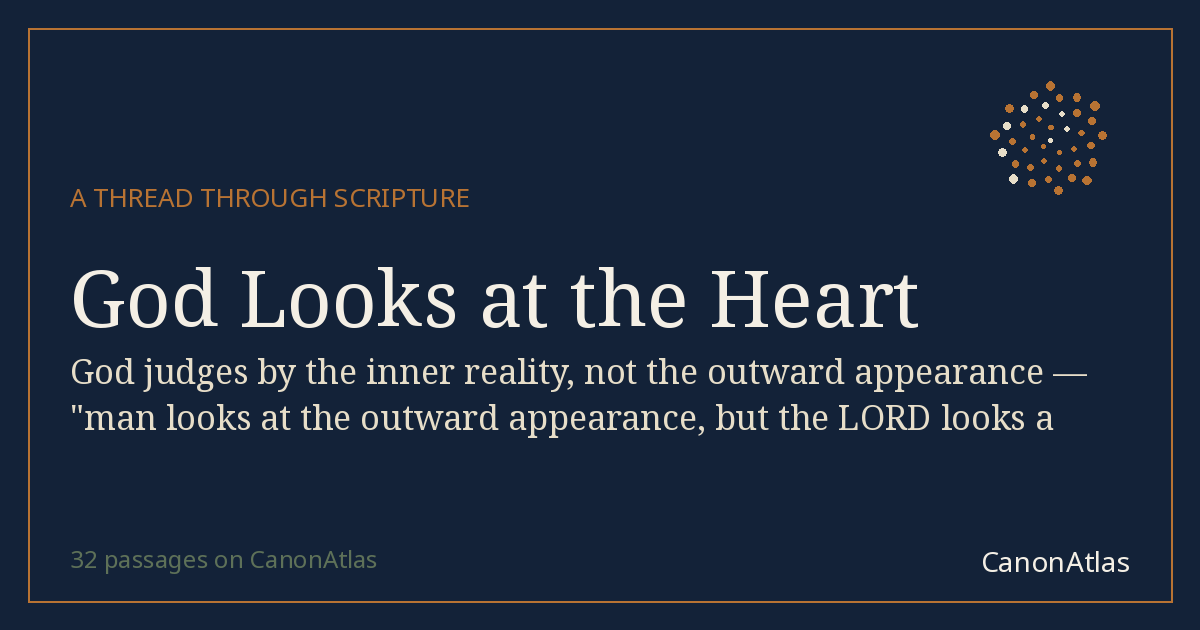 God Looks at the Heart — CanonAtlas