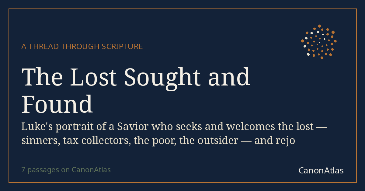 The Lost Sought and Found — CanonAtlas