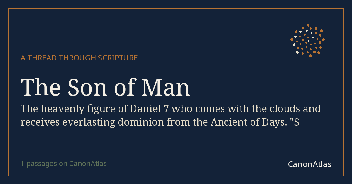 The Son of Man — CanonAtlas